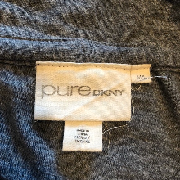 Pure DKNY adjustable cozy wrap cardigan jacket 100% Organic Cotton Size M/L - Picture 7 of 8